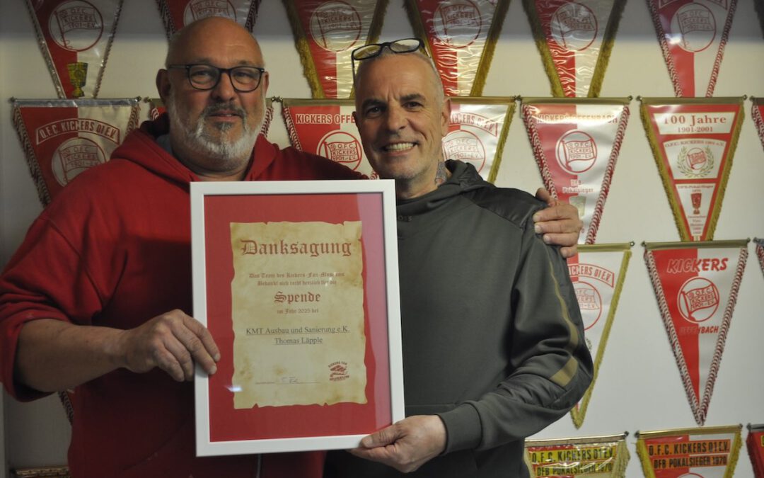 Danke für die Unterstützung